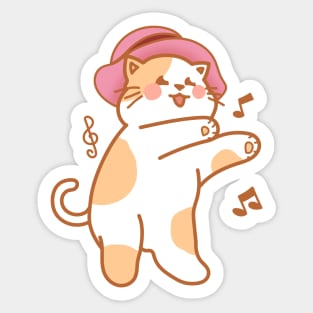 Baby cat dance Sticker